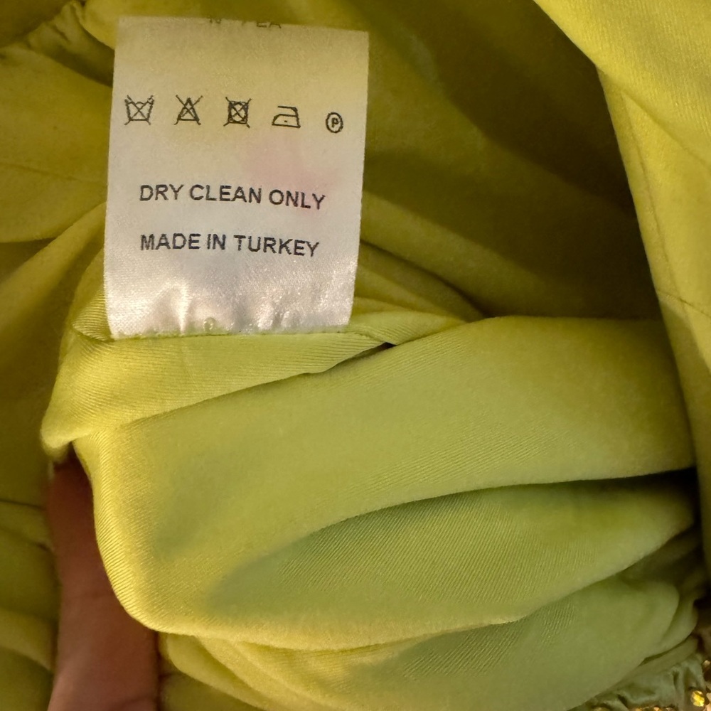 RaisaVanessa yellow embellished gown US 2 - Picture 10 of 12